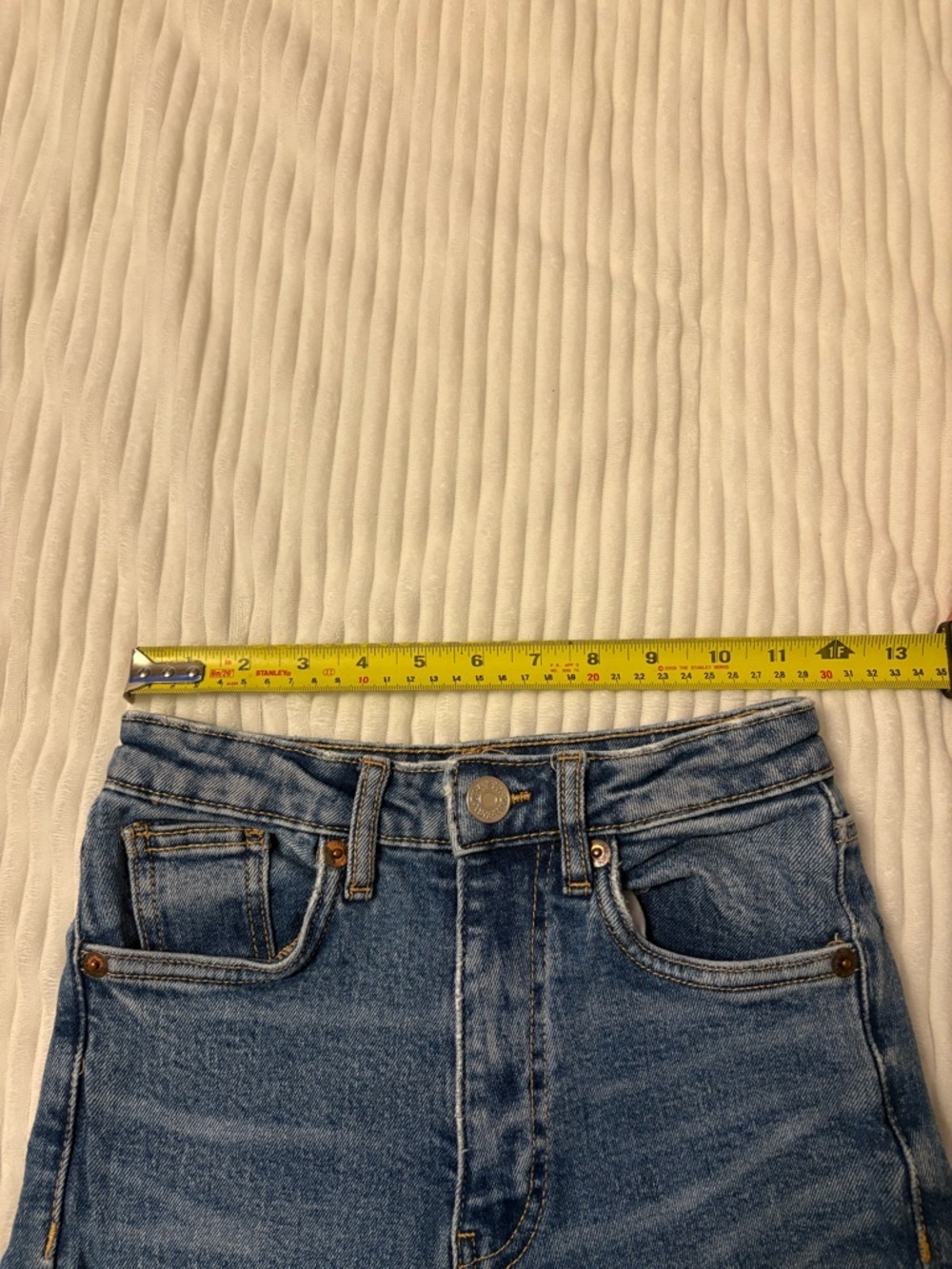 Zara Straight Leg Jeans Size 00 - Picture 3 of 4